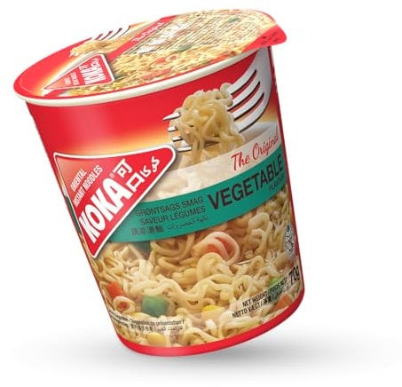 Koka Original Vegetable Flavour Oriental Style Instant Noodles 12 Cups of 70 g