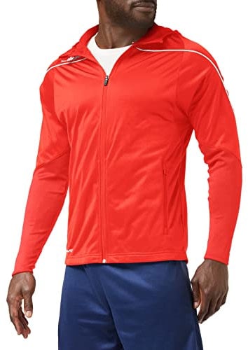 uhlsport Herren Jacke Stream 22 Track Hood Jacke, Rot/Weiß, XXXL, 100518904