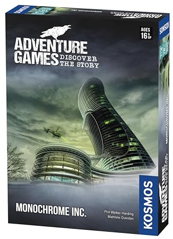 Thames & Kosmos, 695132, Adventure Game: Monochrome, Discover The Story, Cooperative Board Game,1-4 Players, Ages 16+