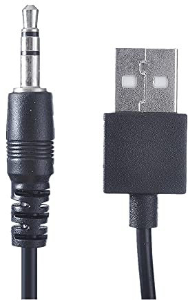 PROTEAR USB to DC Cable for Headphones,3.5mm Male AUX Audio Jack to USB 2.0 Male Charge Cable Adapter Foreo Rechargeable Headphones or Rechargeable Personal Device 3.5mm MP3 MP4