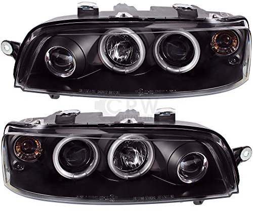 Scheinwerfer Set Punto II 188 Bj. 99-03 CCFL Angel Eyes H1+H1+H3 schwarz