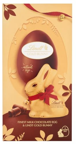Lindt Conejito y Huevo de Pascua Leche 195g