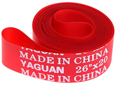 Reifen-Zwischenlage, Asduaro 2 Stücke PVC Rot Fahrrad Reifen Pannenschutz Liner Felgenband Anti Punktion Bike Reifen Felgenband für MTB Mountain Road Bike,26 Zoll/ 27,5 Zoll/ 29 Zoll/700C