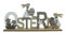 DARO DEKO Holz Hase Ostern Schriftzug 29 x 14cm 1 Stück
