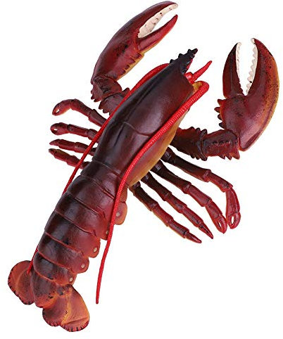 Simulation Hummer, langlebiger Kunststoff-Hummer, sicher mit(Dark-Australian Lobster, 23cm)