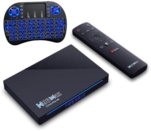Android TV Box, H96 MAX RK3566 Android 11.0 TV Box 8GB RAM 64GB ROM 2.4G/5GHz WiFi 1000M LAN Supporto HEVC H26 4K HDR TV Box con tastiera i8