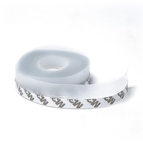 Zugluftstreifen für Tür und Fenster Selbstklebend 5 Meter x 2,5 cm, Sparen Sie Energie & Geld durch Zugluftstreifen, Zugluftstreifen, Isolationsmaterial, Geeignet für fast alle Türen & Fenster,