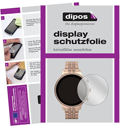 dipos I 6X Protector de Pantalla Compatible con Fossil Gen 6 (42 mm) Smartwatch pelicula Protectora Claro