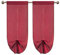 emmevi Tende Pacchetto Regolabile Coppia Porta Finestra A Vetro Mod.TENDA_PACCHETTO 1 CONF 60X240 BORDEAUX