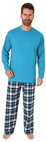 Normann Herren Schlafanzug lang mit Flanell-Hose - 223 101 10 872