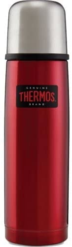 Thermos Light and Compact Stainless Steel Flask - 500 ml (Red)