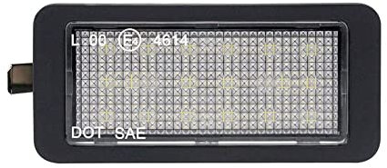 AutoStyle LED License Plate Lights compatible with Volkswagen Up! 2011-2017 / Skoda Citigo 2012- / Seat Mii 2012- & Ibiza SC (6J) 2008-2012