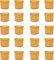 Mini-Panettone-Form 100 g – 20 Stück, professionelle Panettone-Einlagen aus natürlichem reinem Zellulosepapier, Backformen für Panettone 100 g, hitzebeständig bis 200 °C