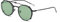 kachawoo Flip-up Gläser mit polarisierten Sonnenbrillen Lens Clip auf Sonnenbrillen für Männer Frauen Grün Rosa Blau Multifunktionsrahmen (black with green)