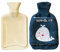 EWANTO Wärmflasche Bettflasche 1000 ml Blau mit Bezug und Kängurutasche für Kinder und Erwachsene