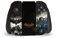 Head Case Designs Offizielle Batman Arkham Knight Schluessel Kunst Grafiken Vinyl Haut Gaming Aufkleber Abziehbild Abdeckung kompatibel mit Nintendo Switch Joy-Con Controller