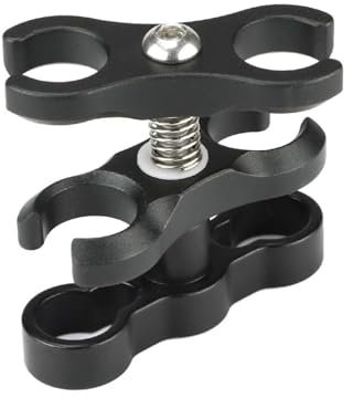 Klemme aus Aluminiumlegierung, Kugelgelenk-Halterungsarm, zweiteilige Halterung, Tauchzubehör, leichte Kombination feste Klemme (CP-6)