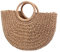 Juwaacoo 1 corda di carta da spiaggia in paglia artificiale, borsa da spiaggia fatta a mano, borsa da donna estiva, Colore caffè., EinheitsgrößE