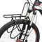 Fahrrad-Gepäckträger aus Aluminiumlegierung vorne, Gewicht 550 g, mit verbessertem Klemmring 15 kg Last Fahrrad-Gepäckträger kann Gepäcktasche/Korb/Zelt/Schlafsack tragen,Schwarz,A