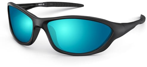 LATEC Polarisierte Sportbrille Sonnenbrille (Blau)
