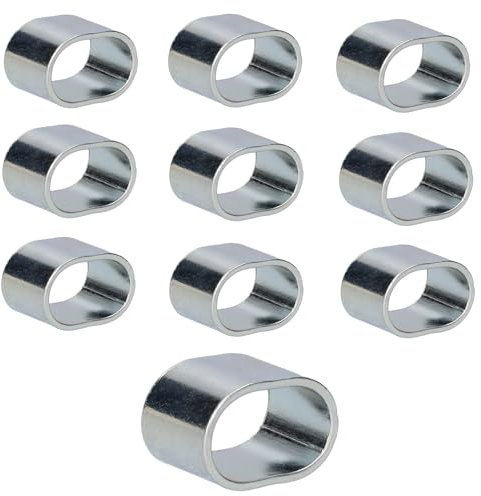 10x Würgeklemme 8mm 10mm Presshülsen Seilklemme Expanderseil Planenseil PKW Anhänger Auto (10mm)