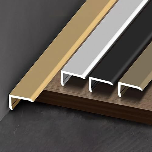 Winkelprofil Kantenschutz Länge: 135CM*2 Stück Selbstklebend Wand Ecke Kantenschutzstreifen Für Innenräume Haus Küche Büro(Gold B,10 * 16mm)