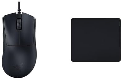 Razer DeathAdder V3 - Ergonomische Esports Maus & Gigantus V2 Large - Weiches Gaming-Mauspad für schnelle Spielstile und optimale Kontrolle