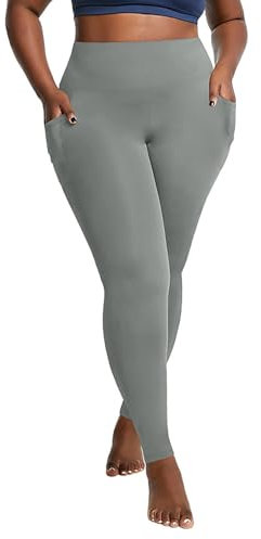 KKvoPiQ Sportleggins Damen Schwarz Blickdicht Taschen High Waist Sport Booty Lifting Po Push Up Seamless Blickdicht Shape Sporthose Lang Elastische Leggins Weiche Sporthose Sport Leggins Mit Taschen