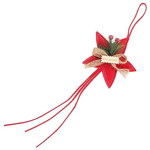 ABOOFAN Weihnachtsbaumdeko Anhänger Hängender Weihnachtsanhänger Dekorativer Stoffanhänger Rot Für Weihnachtsbaum Und Zuhause