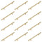 Stormshopping 12PACK Kitchen Door Handles 160mm Gold Kitchen Cupboard Handles Black Cupboard Pulls Drawer Pulls for Cabinet Wardrobe Bathroom Stainless Steel