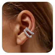 LAURITAMI Ear Cuff Gold Silber Fake Helix Knorpel Ohrringe Fake Piercing Ear Cuff Ohrringe Clip On Earcuffs Schmuck für Männer Damen