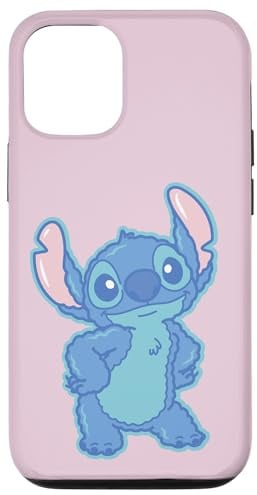 Disney Lilo & Stitch Fluffy Cute Pose Stitch Hülle für iPhone 12/12 Pro
