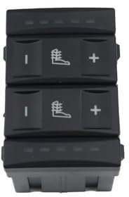 ningqonggongshi Fensterheber Knopf 6M2T-19K314-AC Kompatibel Mit Ford Für Mondeo MK4 Für S-MAX Auto Elektrische Sitzheizungstaste Autoschalter Panel Steuerschalter 6M2T19K314AC(Black)