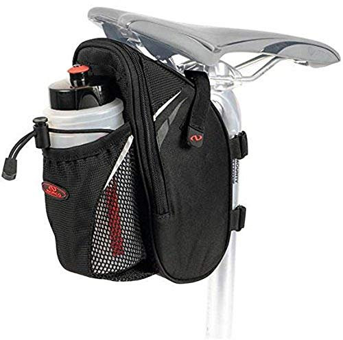 Norco Utah Satteltasche Plus, Schwarz, 25.0 x 12.0 x 8.0 cm, 1.5 Liter, 0256O, (Ohne Trinkflasche)