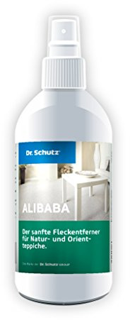 Dr. Schutz Alibaba 200 ml | Fleckentferner für Naturteppiche und Orientteppiche | Fleckenentferner für wasserlösliche Flecken | farb- und faserschonend