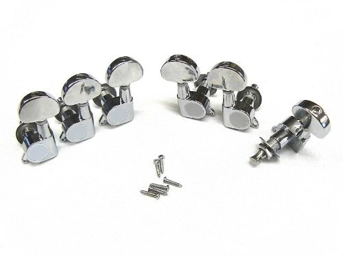 Gitarren - Mechaniken ML-Factory 3li/3re chrome, Nierenform