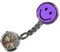 Tiga-Med Schwesternuhr Smiley Violett Analog mit Kette und Clip