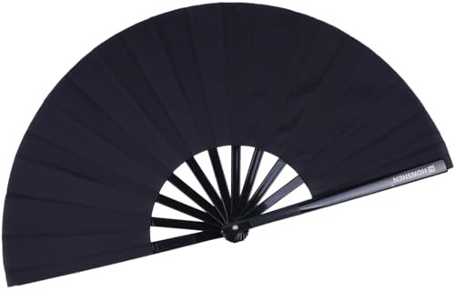 HONSHEN Faltbarer Ventilator – chinesischer Handventilator, 33 cm, Nylon-Tuch-Performance-Ventilator