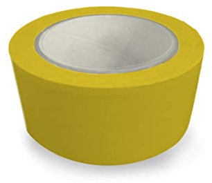 Handelskönig 36 x PVC-Schutzband gelb gerillt 50 mm x 50 m = 1188 m PVC-Schutzband Schutzband gelb gerillt Putzband Klebeband Abdeckband