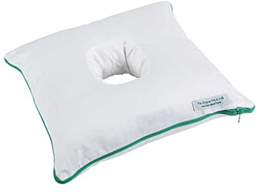 The Original Travel Pillow with a Hole, UK Made Ear Pain Relief for CNH | A compact travel ear pillow for planes, trains and cars. Eases pressure from CNH, piercings and tinnitus on the go.
