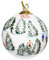 Unbekannt Art Studio Company Christbaumschmuck aus Glas, handbemalt, Motiv: Skifahren der Glades – Vail, Colorado