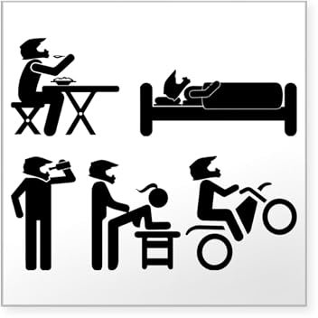 CafePress Motocross Dirt Bike Supermoto Humor Sticker Square Bumper Sticker Car Decal