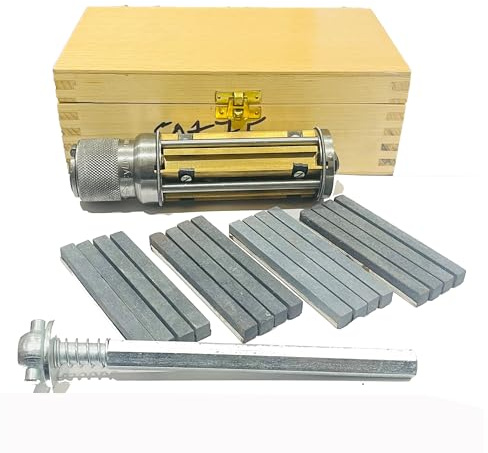 Rahish Tools Engine Cylinder Hone Kit 50mm to 75mm Adjustable Handheld Honing Machine Tool Kit with 16 Stones Sizes 4x3/8x3/8 - Works for Mid-size to Larger Car Engines