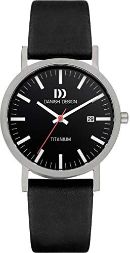 Danish Design Herren Analog Uhr mit Leder Armband 3316351