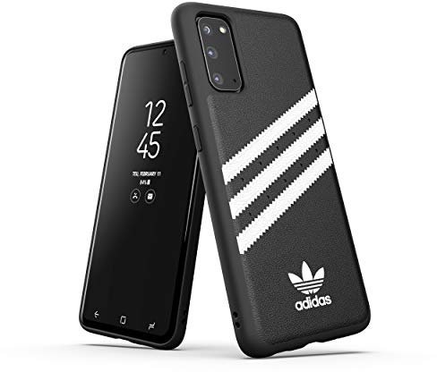 adidas Originals Designed für Samsung Galaxy S20 Hülle DREI Streifen Schutzhülle - Schwarz und Weiß - 6.2 Zoll
