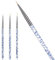 Hanyousheng 3PCs Nail Art Brushes,Acrylic Nail Art Design Painting Pen Brush Set,Professional Nail Art Brushes-Sable Nail Art Brush Pen,Detailer, Liner,Brush Dotting Tool