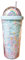 Wenyounge 550 Ml Kreative Regenbogen-Kunststoff-Wasserflasche Doppelschicht Glänzender Treibsand Pailletten Kawaii Trinkbecher Mit Strohdeckel-Becher
