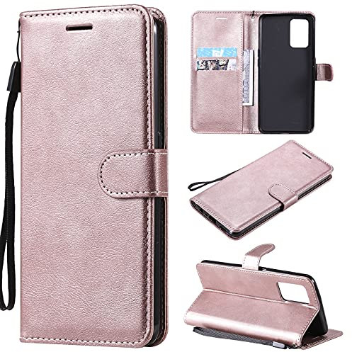 Custodia Compatibile per OPPO A74 (4G) CPH2219 / OPPO F19 Cover Case Stand Flip Libro Magnetica Gel TPU Eco Pelle Protezione Portafoglio (Pink)