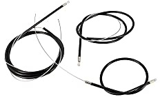 CABLE ET GAINE NOIRE POUR SOLEX 3800 (KIT) -SELECTION P2R-