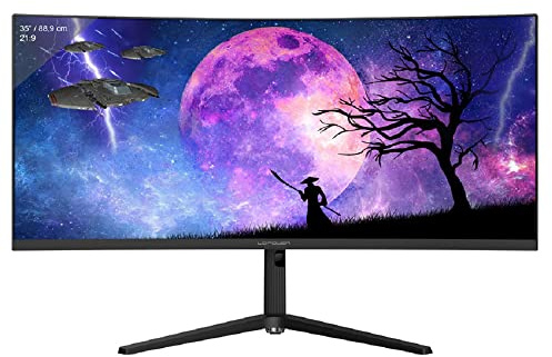 LC-Power Monitor 89cm (35) LC-M35-UWQHD-120-C UltraWide-Curved-PC-Monitor, schwarz